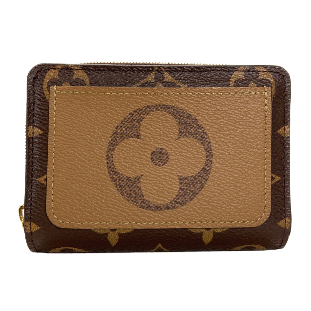 LOUIS VUITTON ルイヴィトン M81461 ポルトフォイユ・ルー 二つ折り財布(小銭入れあり) モノグラムリバース レディース [中古]