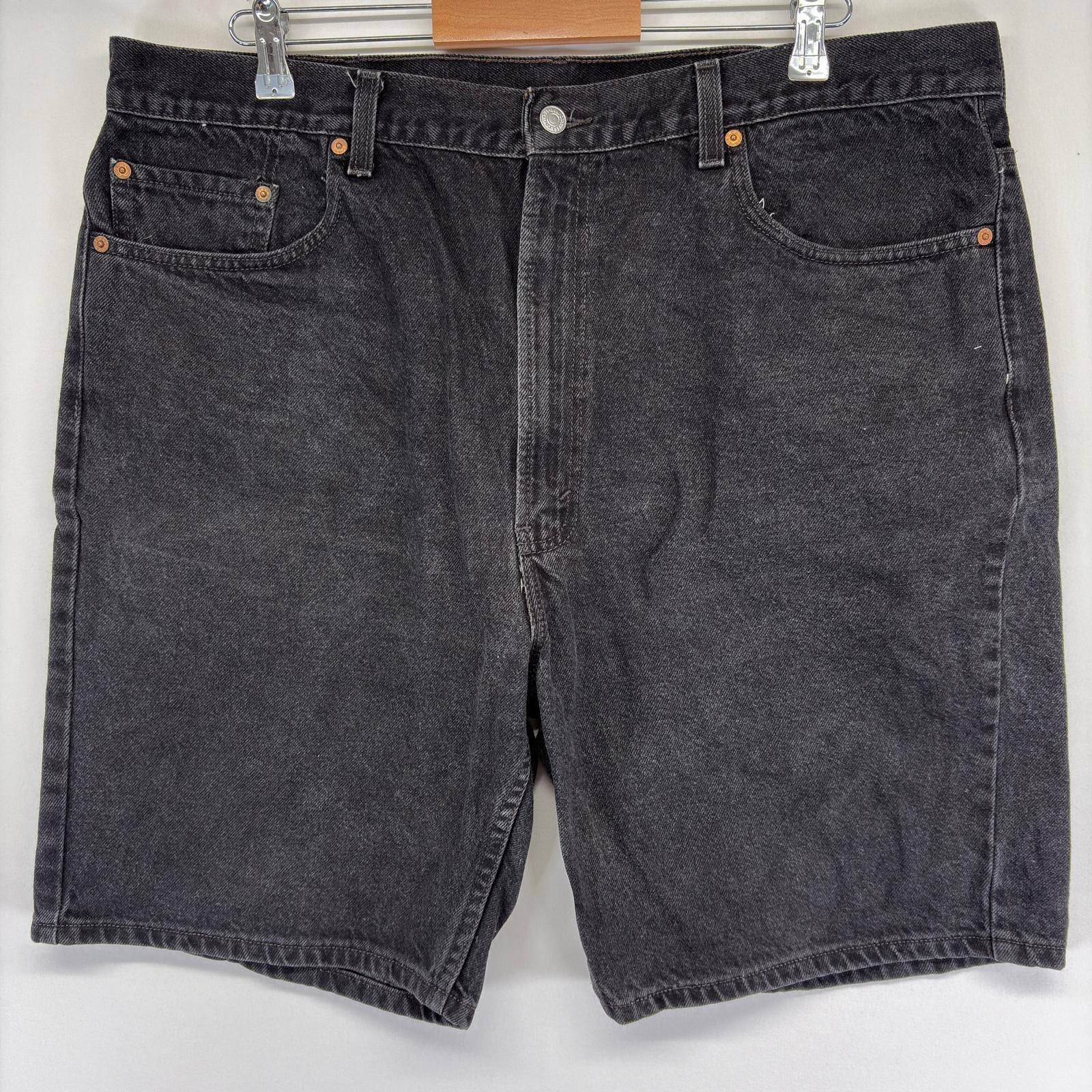 古着 リーバイス Levi's デニム ショートパンツ 5ポケット ジップ 大きいサイズ 505 ストレート ハーフパンツ w42  ブラック メンズ