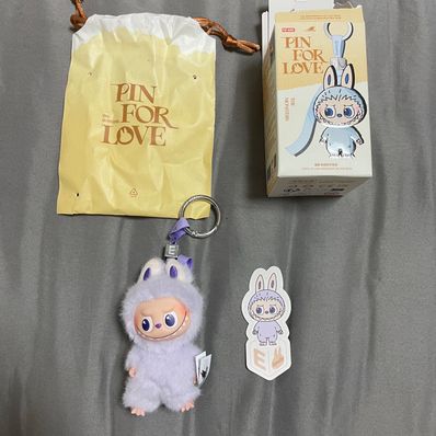 POP MART THE MONSTERS (LABUBU) Pin for Love Series-Vinyl Plush Pendant (A-M) E