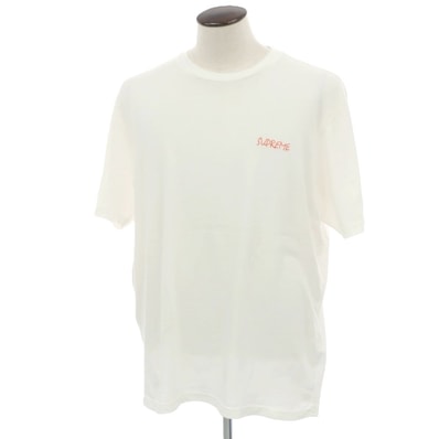 【中古】シュプリーム Supreme 2025年春夏 Zodiac S/S Top コットン クルーネック 半袖Tシャツ ホワイト【サイズL】【メンズ】