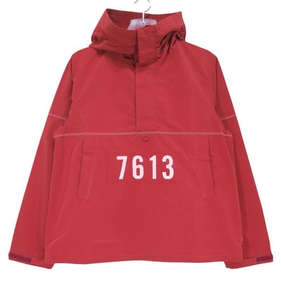 WTAPS ダブルタップス 15SS YACHT JK/JACKET.NYPO.WEATHER 151GWDT-JKM02 ヨット ジャケット ナイロン ポリエステル ウェザー レッド アノラック プルオーバー フード パーカー サイズ1(S)