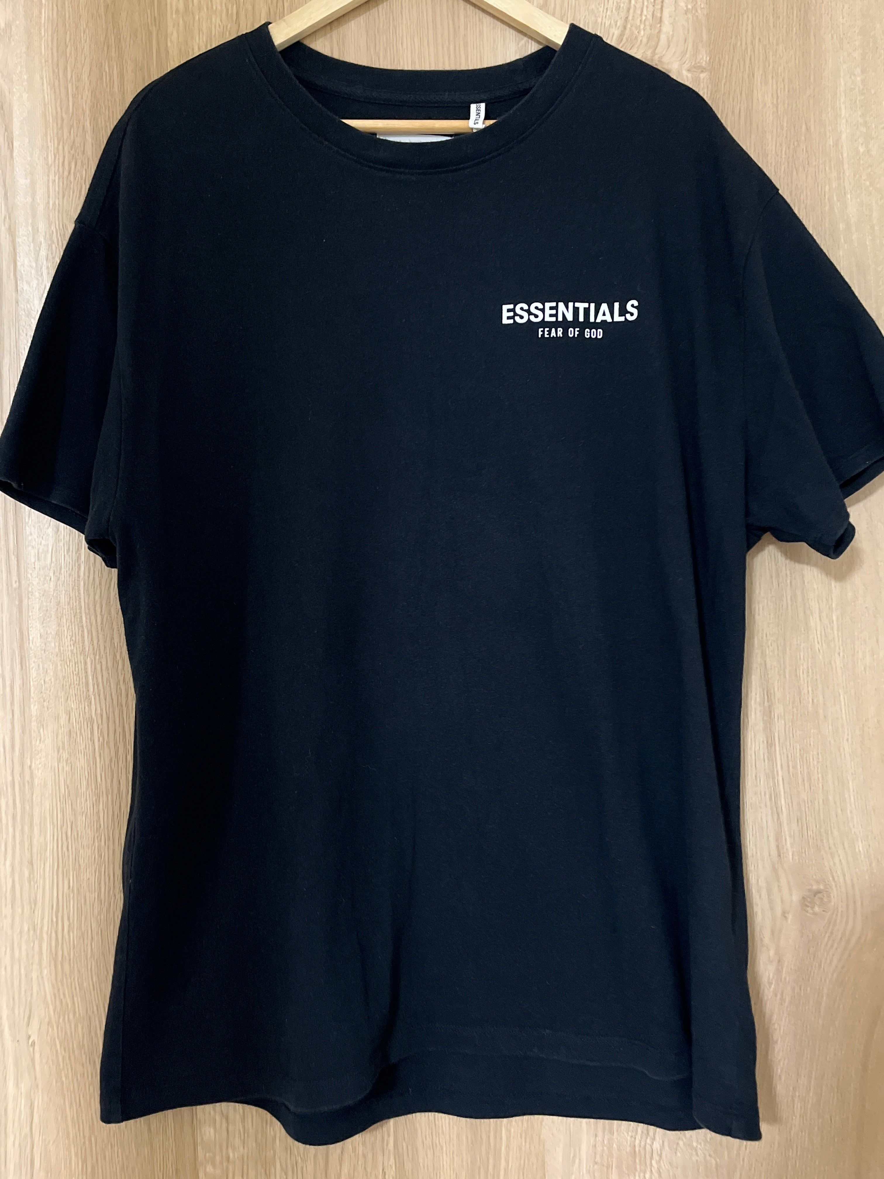FEAR OF GOD Essentials Boxy Logo T-shirt "Black"