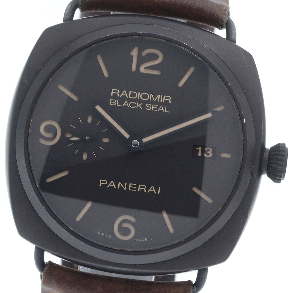 パネライ ラジオミール コンポジット ブラックシール メンズ 【中古】