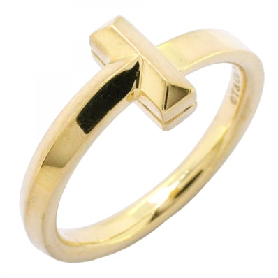 ★最終価格【6jcb0750】ティファニー リング Tワン K18YG イエローゴールド 9.5号【中古】レディース