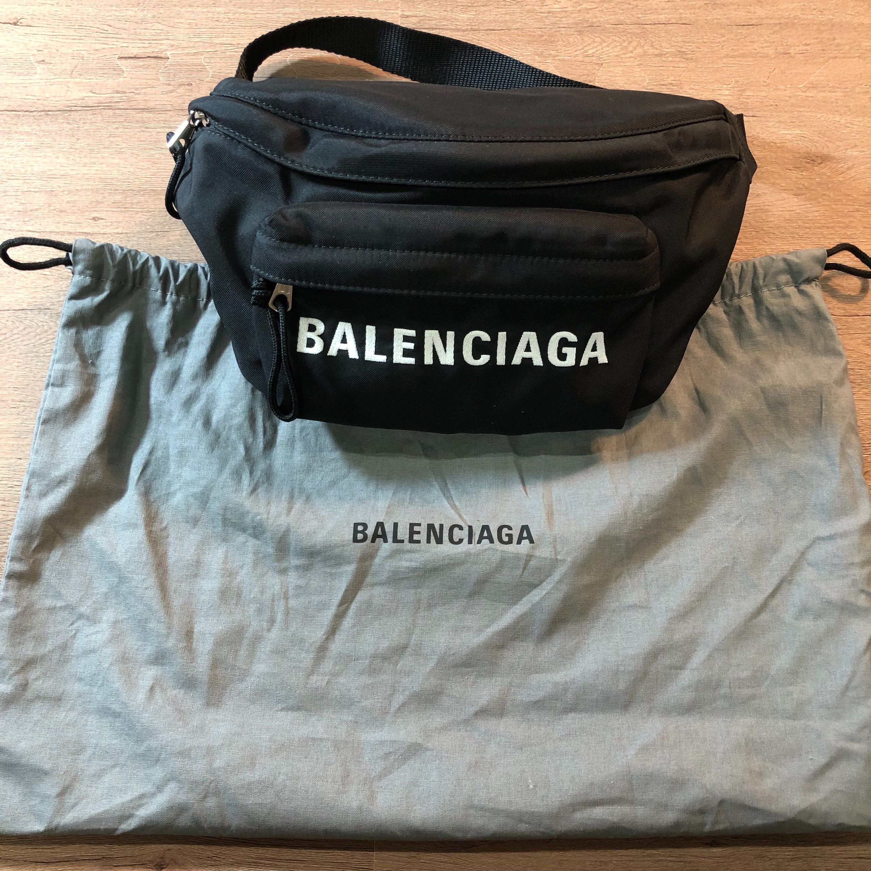 BALENCIAGA Logo Waist Bag "Black"