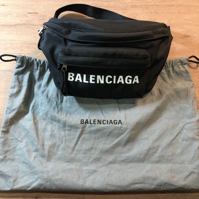 BALENCIAGA Logo Waist Bag "Black"