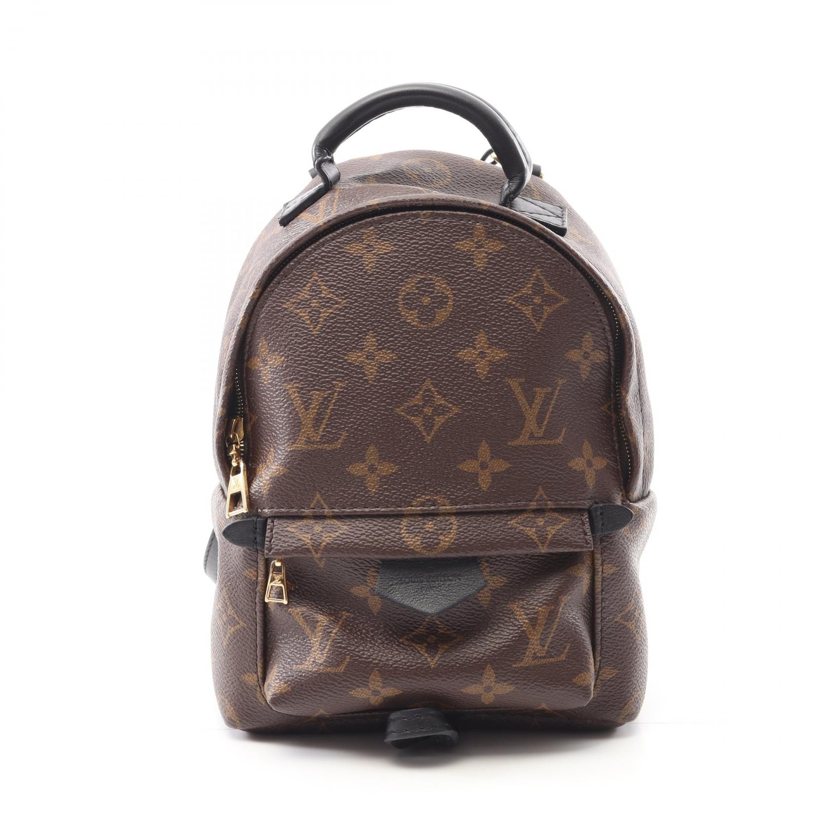 ルイ・ヴィトン LOUIS VUITTON パームスプリングス ミニ リュックサック バックパック バッグ PVCコーティングキャンバス レザー モノグラム レディース ブラウン系 / ブラック系 M41562 【中古】