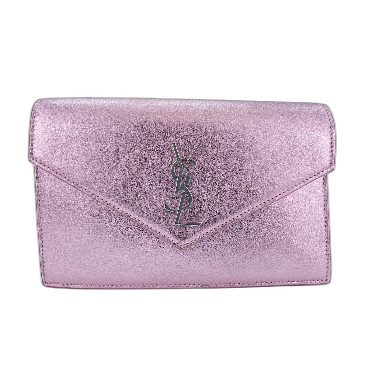 D (傷や汚れあり)】イヴ・サンローラン YSL ショルダーバッグ レザー