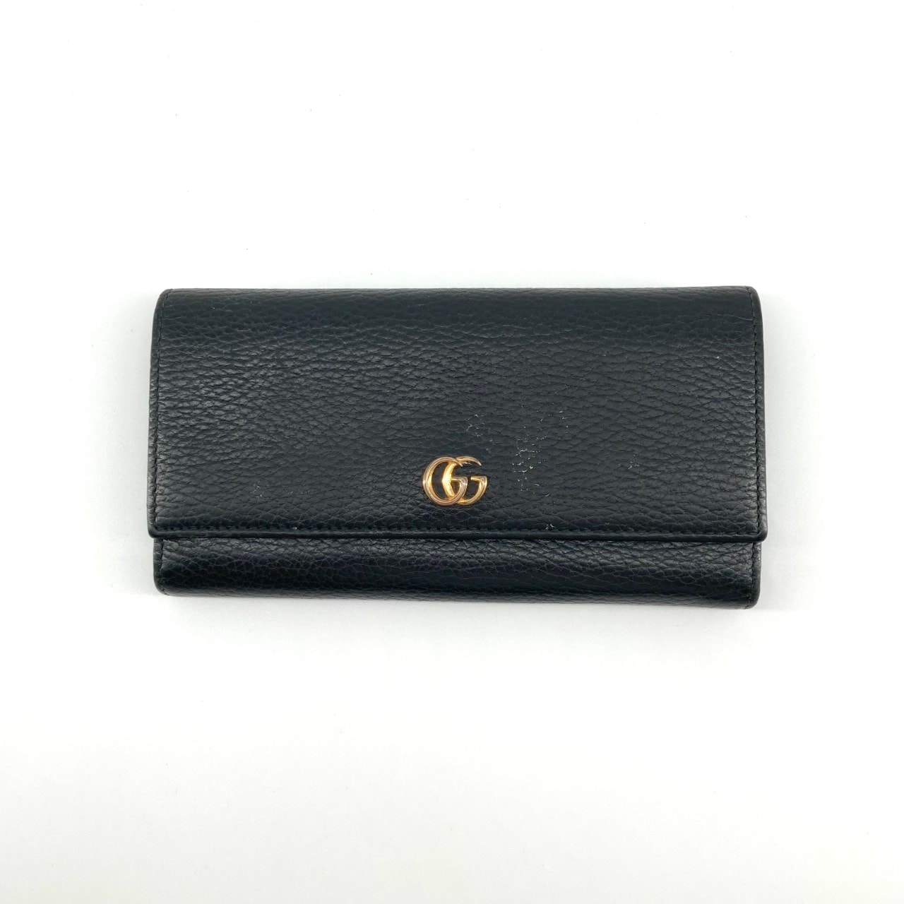 GUCCI(グッチ) GUCCI ダブルG コンチネンタル 456116 長財布 ブラック