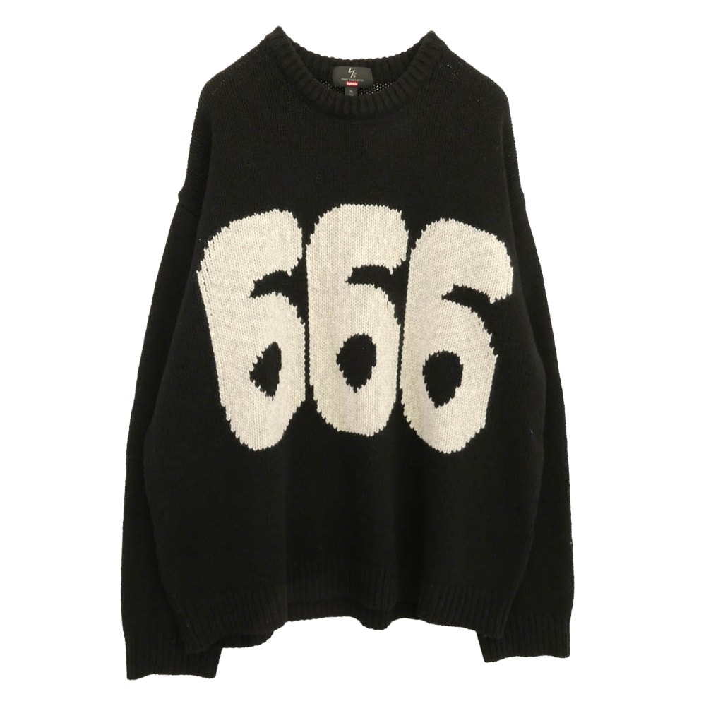 Supreme シュプリーム ニット 25AW Y's by Yohji Yamamoto Sweater ウール クルーネック ニット ブラック系 XL【中古】