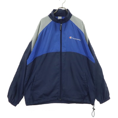 Champion チャンピオン 長袖 ナイロンジャケット O ブルー系