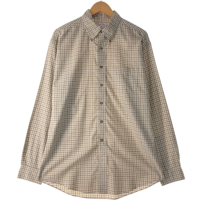 古着 ブルックスブラザーズ Brooks Brothers 346 長袖 ボタンダウンチェックシャツ メンズL相当/eaa570349