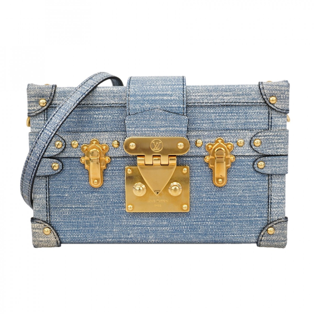 ★SALE【6gd5197】ルイヴィトン ショルダーバッグ プティットマル M54589 ブルー【中古】レディース