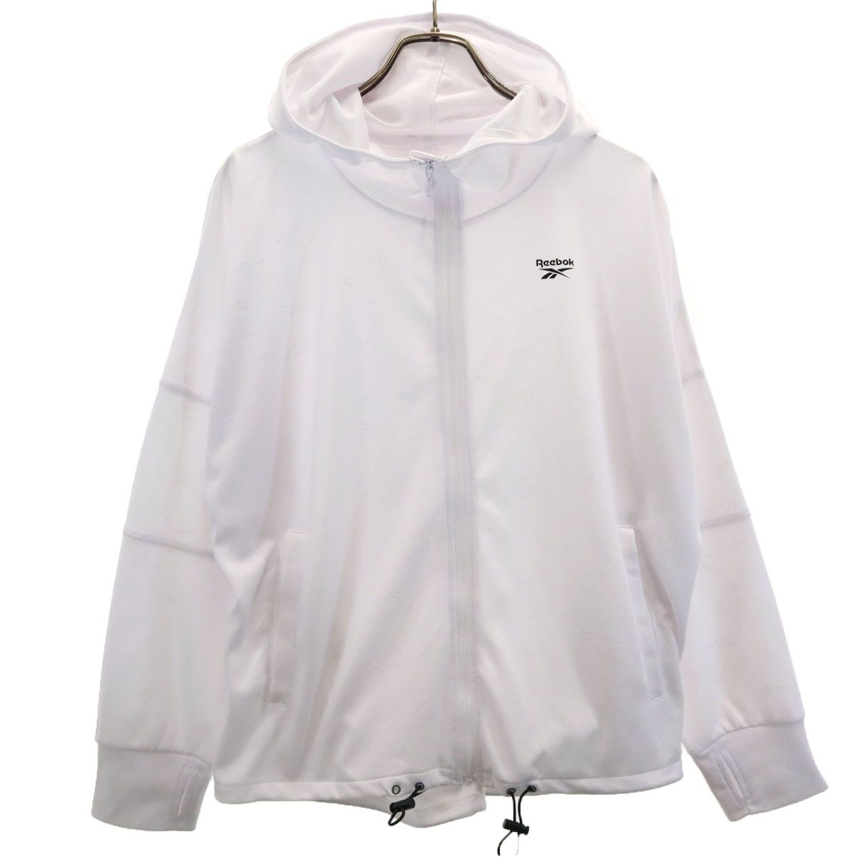 Reebok 長袖 ドルマンスリーブ ジップパーカー