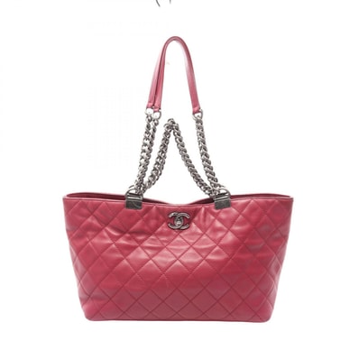 シャネル CHANEL マトラッセ 2WAY トートバッグ バッグ レザー レディース ピンク系 【中古】