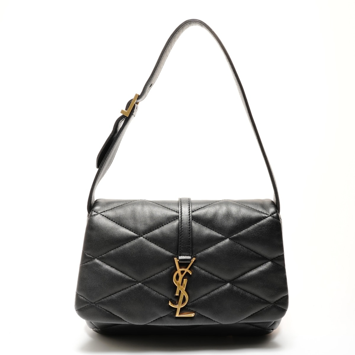 イヴ・サンローラン YSL LE 57 パデット ラムスキン ホーボー ショルダーバッグ【中古】