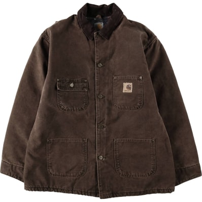 古着 00年代 カーハート Carhartt ミシガンチョアコート ダックカバーオール USA製 メンズL相当/eaa636565