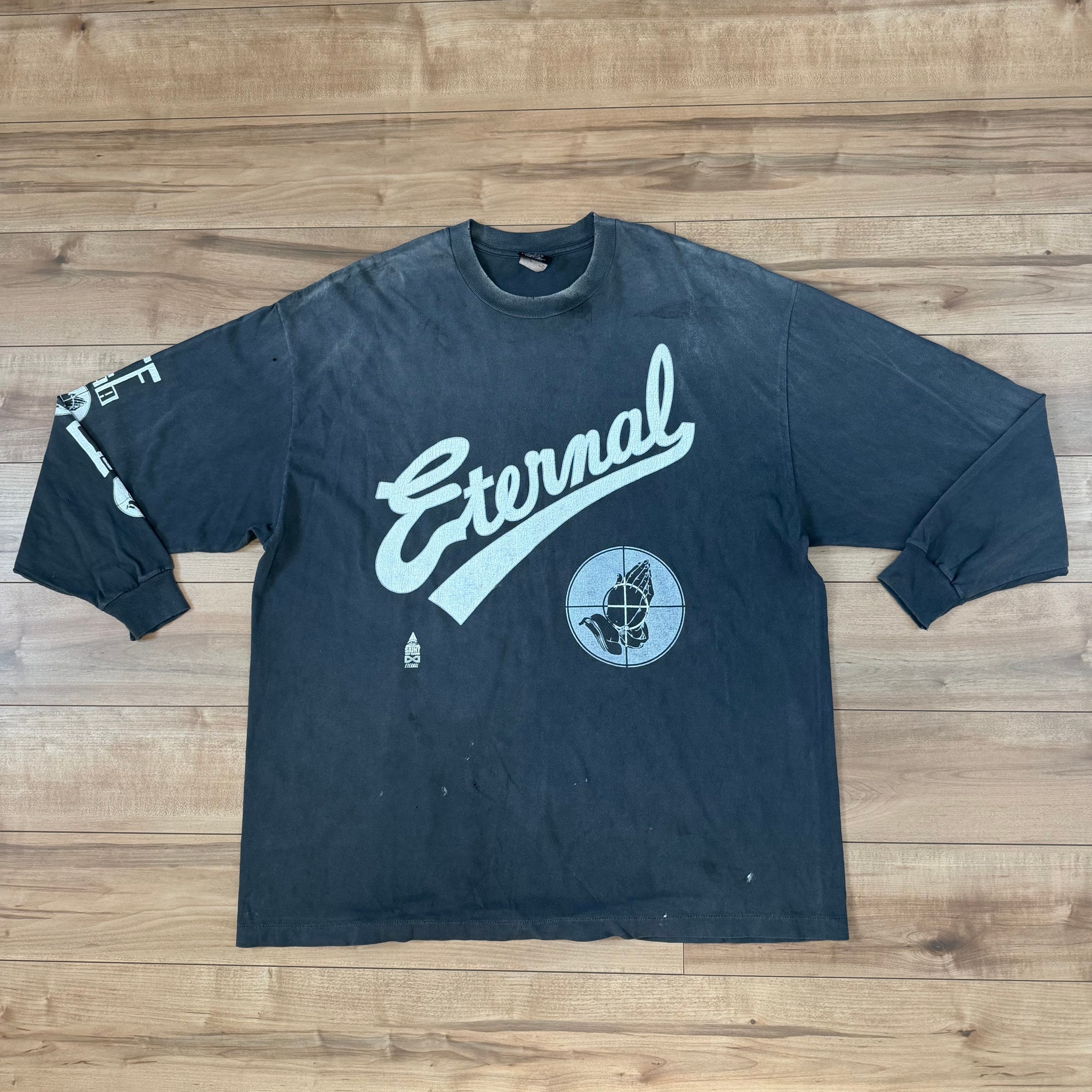 SAINT Mxxxxxx x FEAR OF GOD LS Tee "Black" SM-HR8-0000-C02