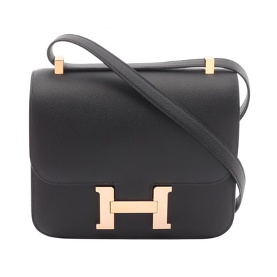 エルメス HERMES コンスタンス3 24 ショルダーバッグ バッグ レザー ヴォーエプソン Y刻印(2020年製造) レディース ブラック系 【中古】