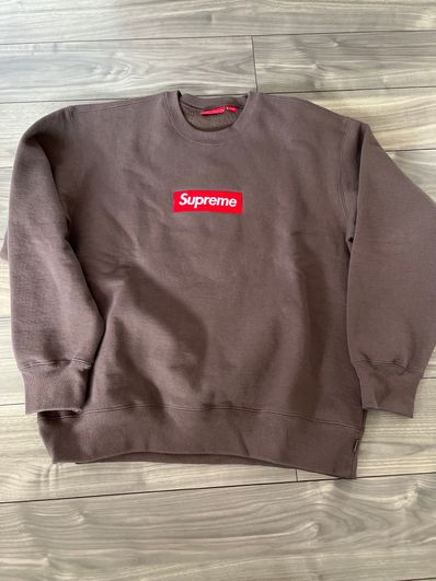 Supreme Box Logo Crewneck "Brown" (22FW)