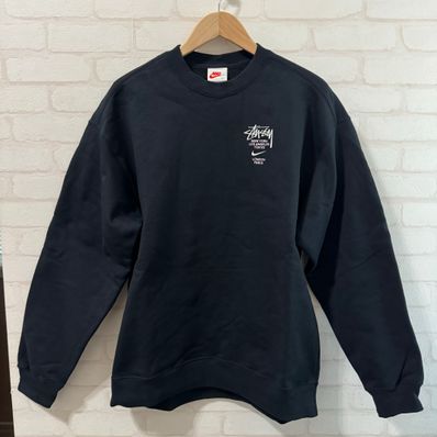Nike x Stussy International Crewneck Sweatshirt (US Size) "Black" DC4198-010