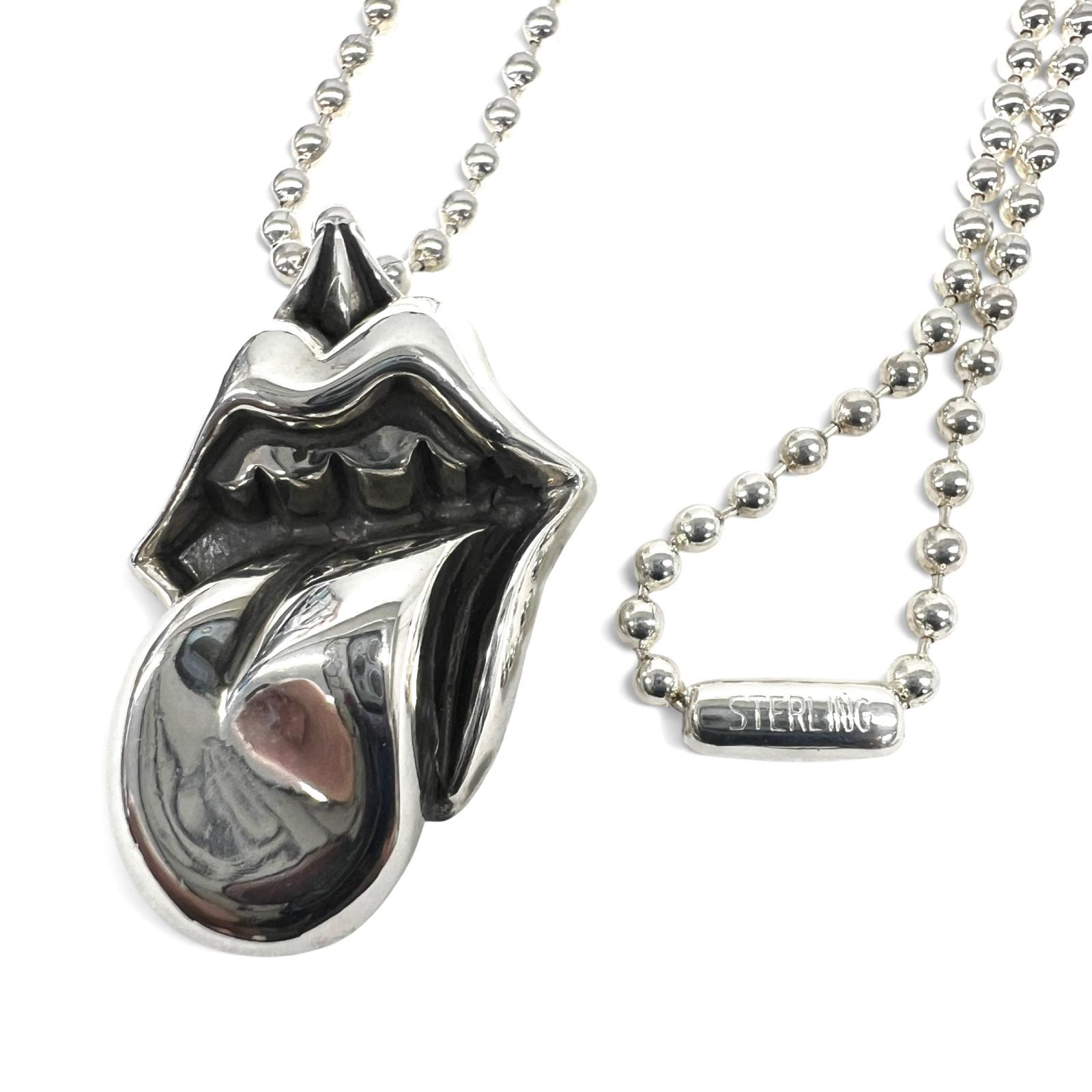 Chrome Hearts Charm Lips & Tongue "Silver"