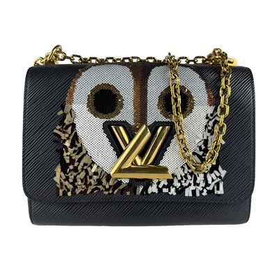 ルイ ヴィトン LOUIS VUITTON ショルダーバッグ エピ ツイストMM エピレザー ブラック ゴールド レディース M41867【中古】 z9737
