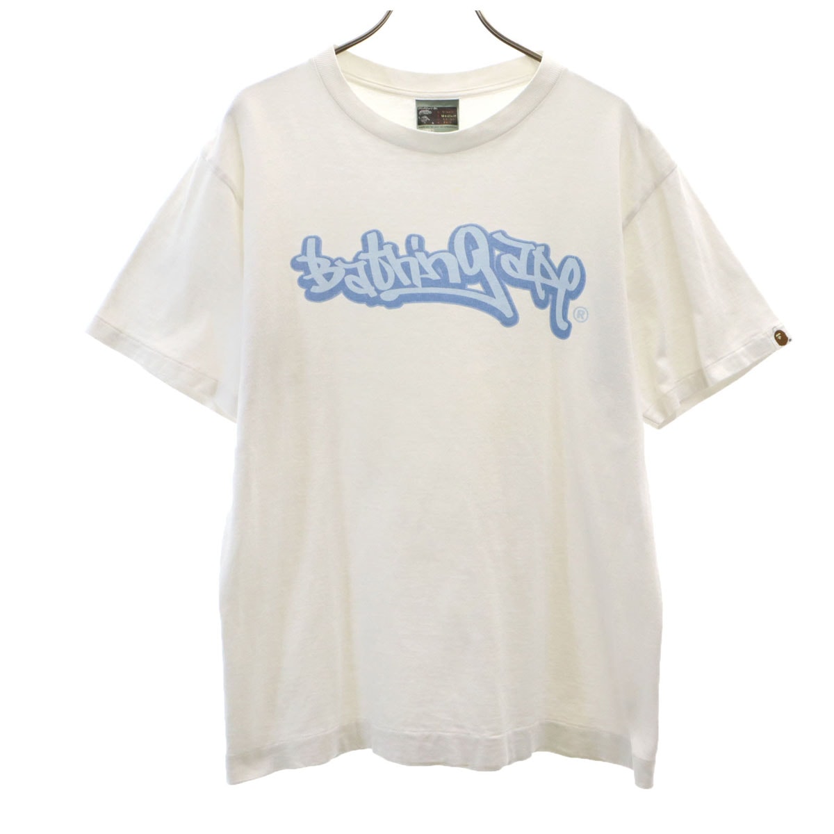 A BATHING APE アベイシングエイプ 日本製 半袖 Tシャツ M ホワイト