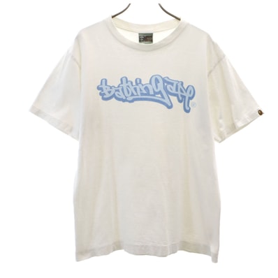 A BATHING APE アベイシングエイプ 日本製 半袖 Tシャツ M ホワイト