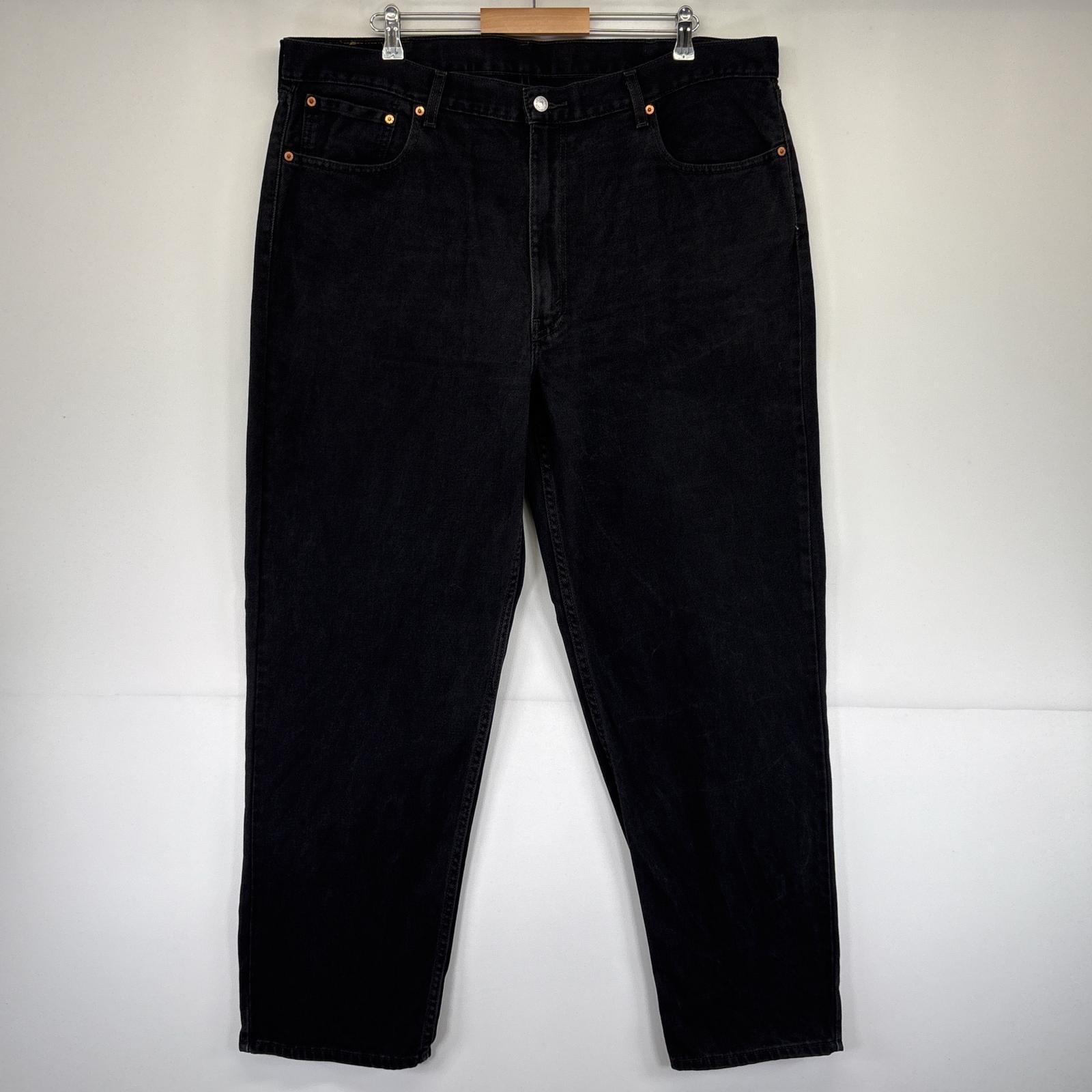 古着 リーバイス Levi's デニムパンツ 550 テーパード 5ポケット ジーンズ ジーパン 大きいサイズ ジップフライ w42 L32 ブラック メンズ