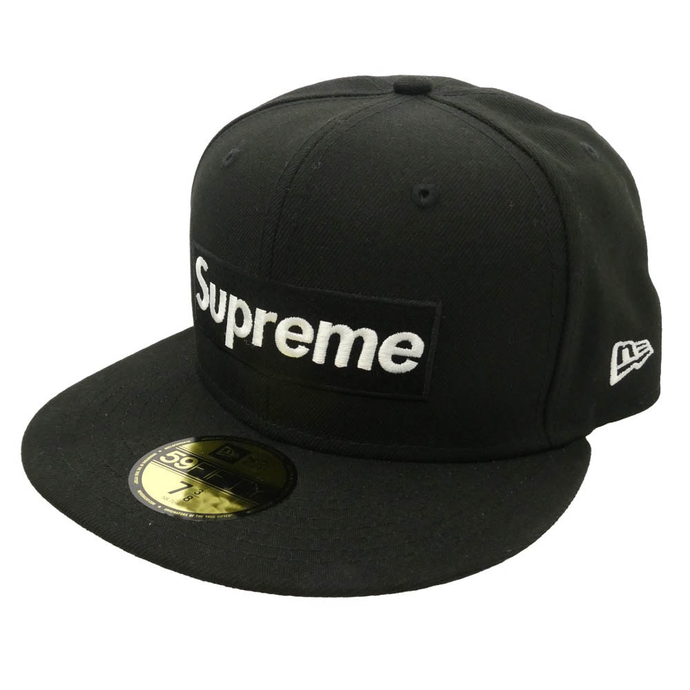 Supreme シュプリーム 21SS ×NEW ERA Champions Box Logo ニューエラ チャンピオンズ ボックスロゴ ベースボールキャップ 帽子 ブラック系 M/58.7cm【極上美品】【中古】