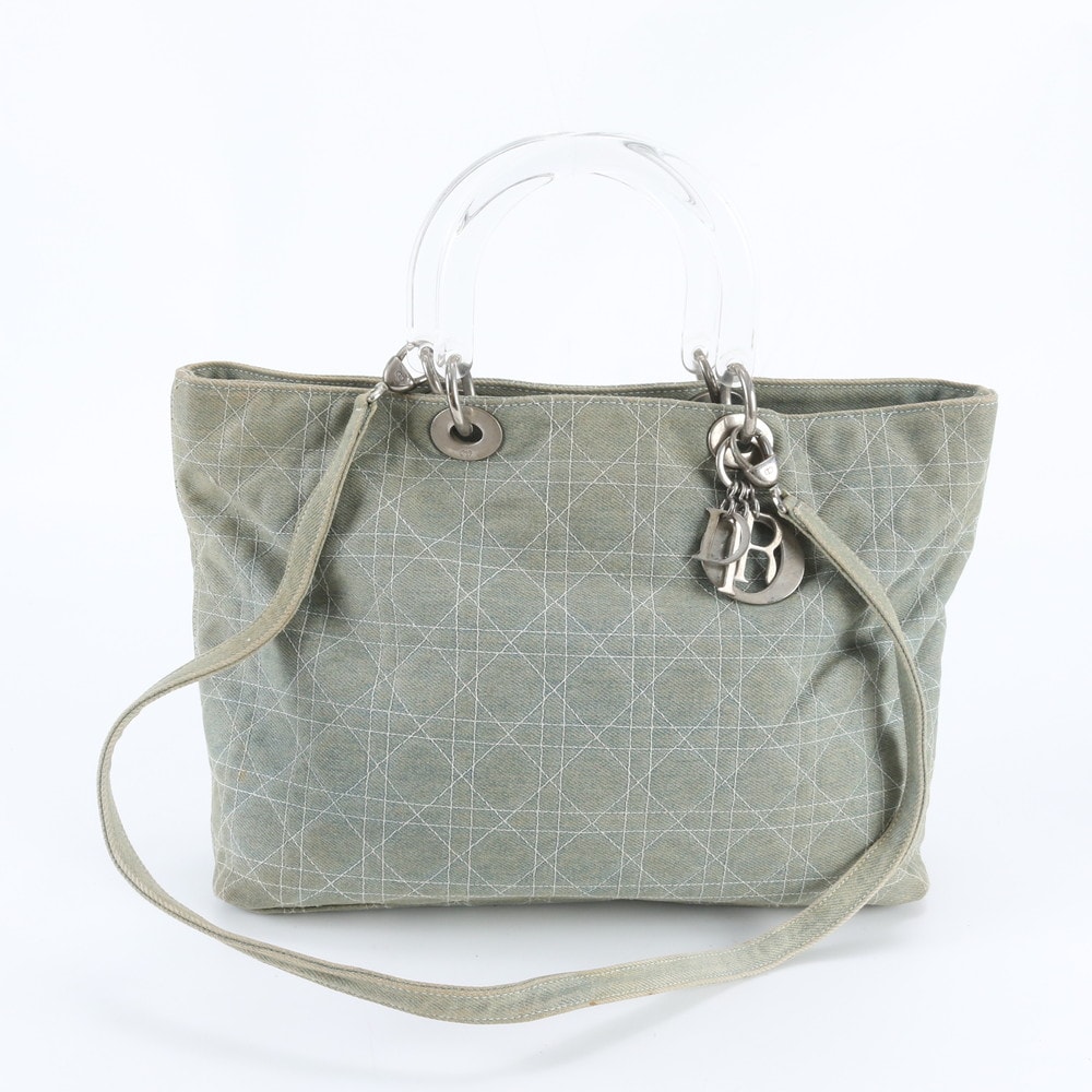 クリスチャンディオール カナージュ レディディオール デニム クリア ハンドル