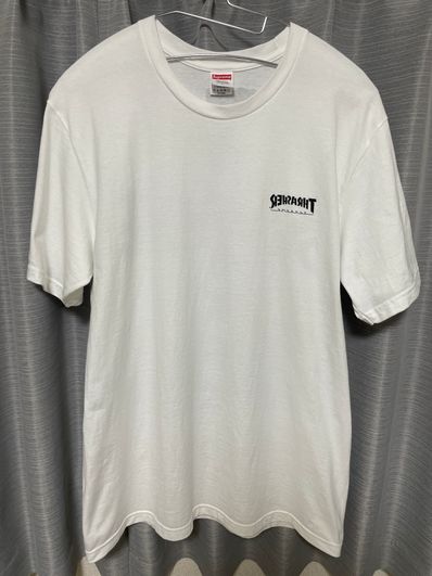 Supreme x Thrasher Cross Tee "White"