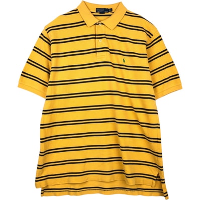 古着 ラルフローレン Ralph Lauren POLO by Ralph Lauren 半袖 ボーダー ポロシャツ メンズXL相当/eaa623970