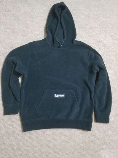 Supreme Polartec Hooded Sweatshirt "Black"