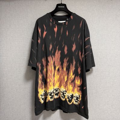 Supreme x MM6 Maison Margiela Liquid Blue Oversized Tee "Black"