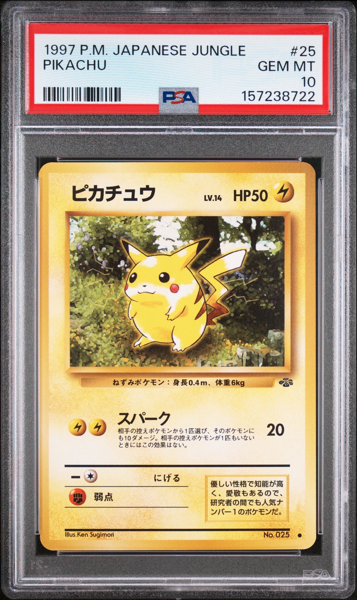 ピカチュウ ○ : 旧裏 [PMCG2 No.025](拡張パック「ポケモンジャングル