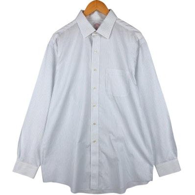 古着 ブルックスブラザーズ Brooks Brothers 346 長袖 コットンストライプシャツ メンズXL相当/eaa605926