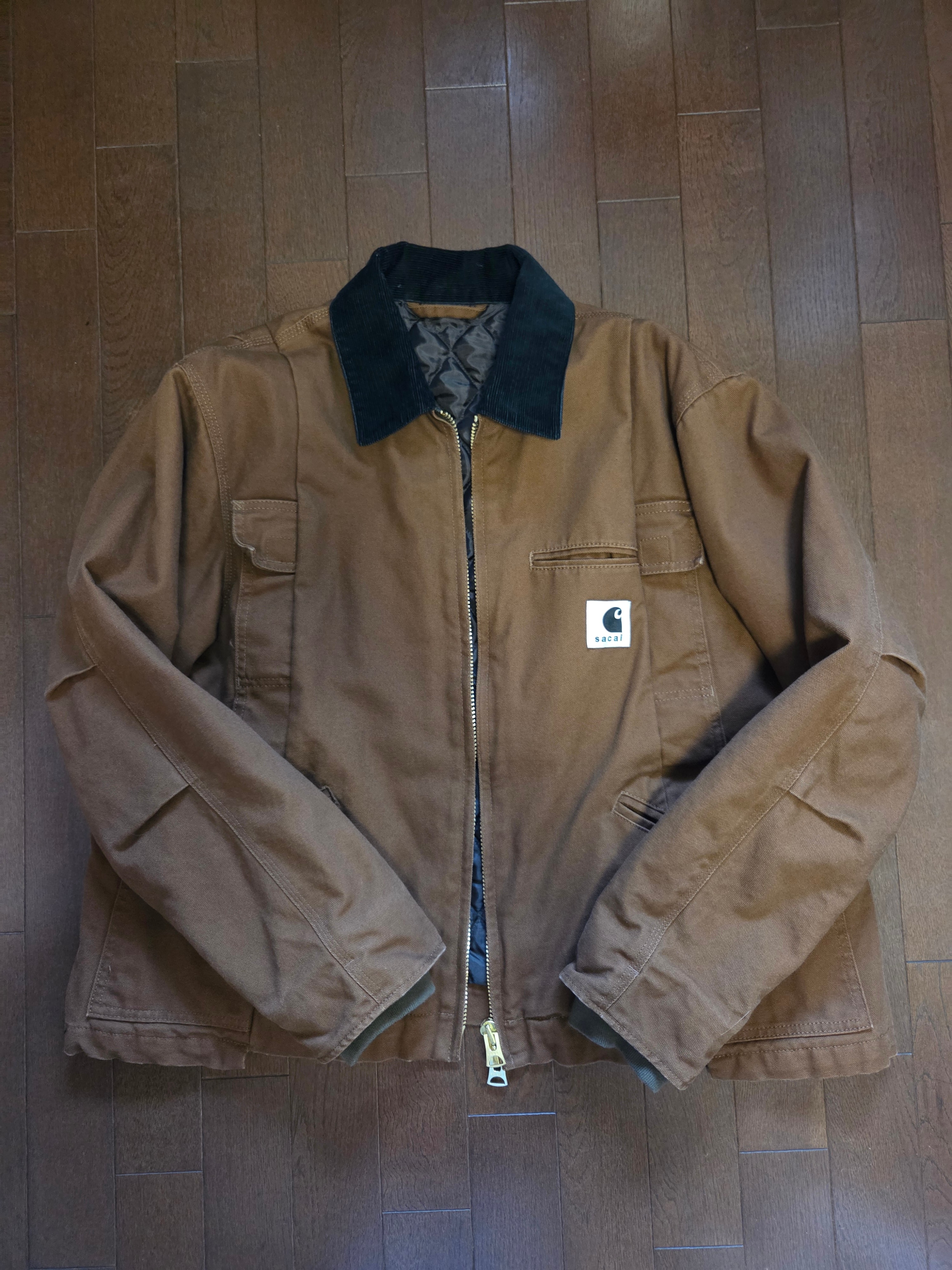 sacai x Carhartt WIP Duck Jacket "Dark Beige"