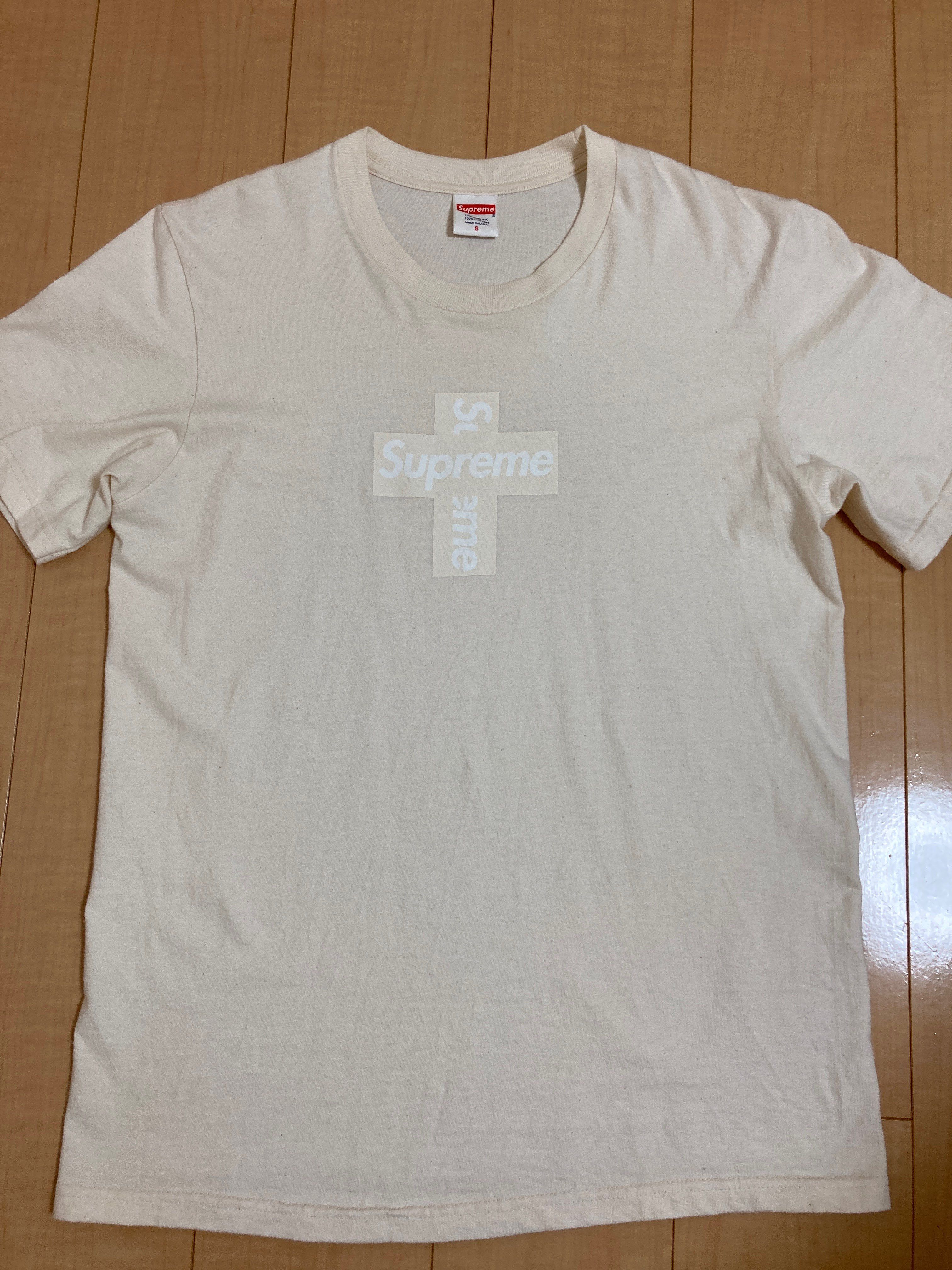 Supreme Cross Box Logo Tee "Natural"