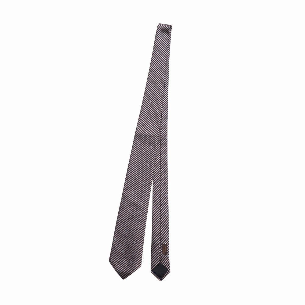 ■美品■HERMES エルメス ネクタイ ストライプ 馬具 シルクツイル ブランド古着【中古】20260605/RA9658