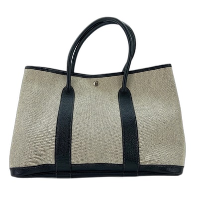エルメス HERMES オプティカルH ガーデンパーティーPM トートバッグ トワルアッシュ【中古】