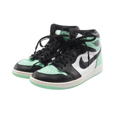 ナイキ NIKE AIR JORDAN 1 RETRO HIGH OG エア ジョーダン 1 レトロ スニーカー 靴 レザー レディース グリーン系 / ブラック系 【中古】