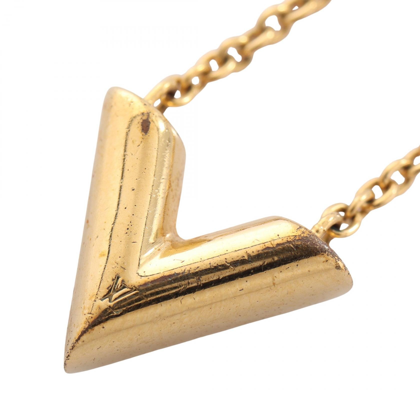 Louis Vuitton Essential V Necklace "Gold"
