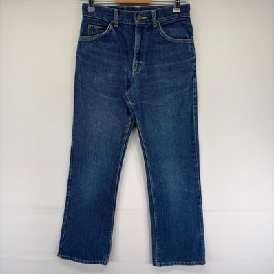 古着 90's/90年代 リー Lee USA製 デニム パンツ 5ポケット ストレート ジーンズ ジーパン 長ズボン w29 L30 ブルー系 メンズ