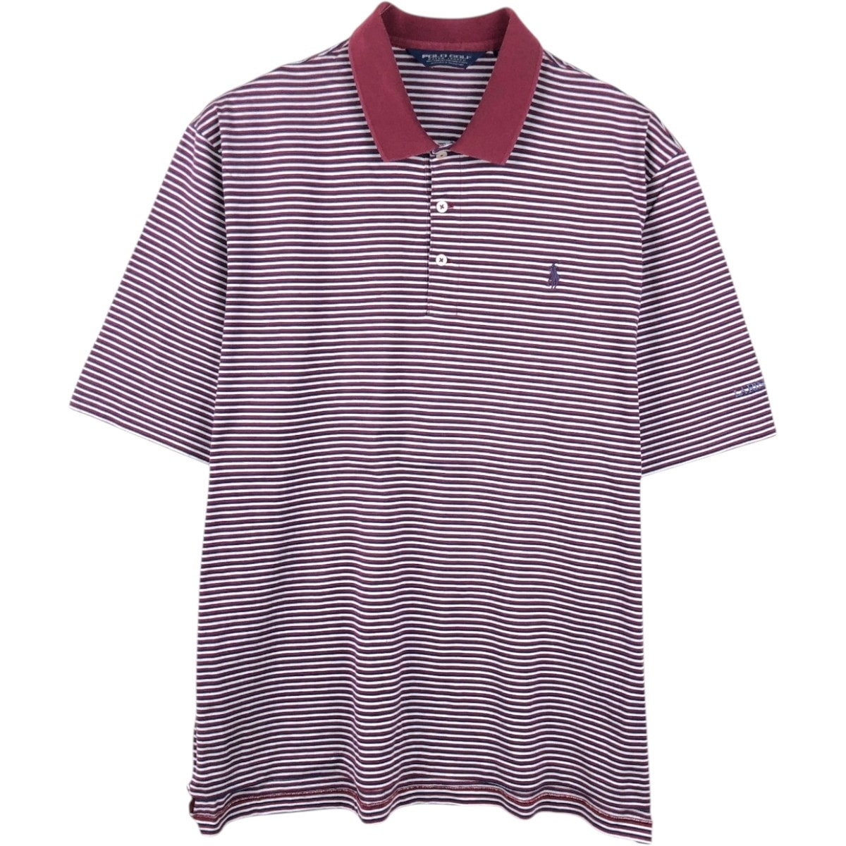 古着 ラルフローレン Ralph Lauren POLO by Ralph Lauren GOLF FIT マルチボーダー 半袖 ボーダー ポロシャツ メンズXL相当/eaa667507