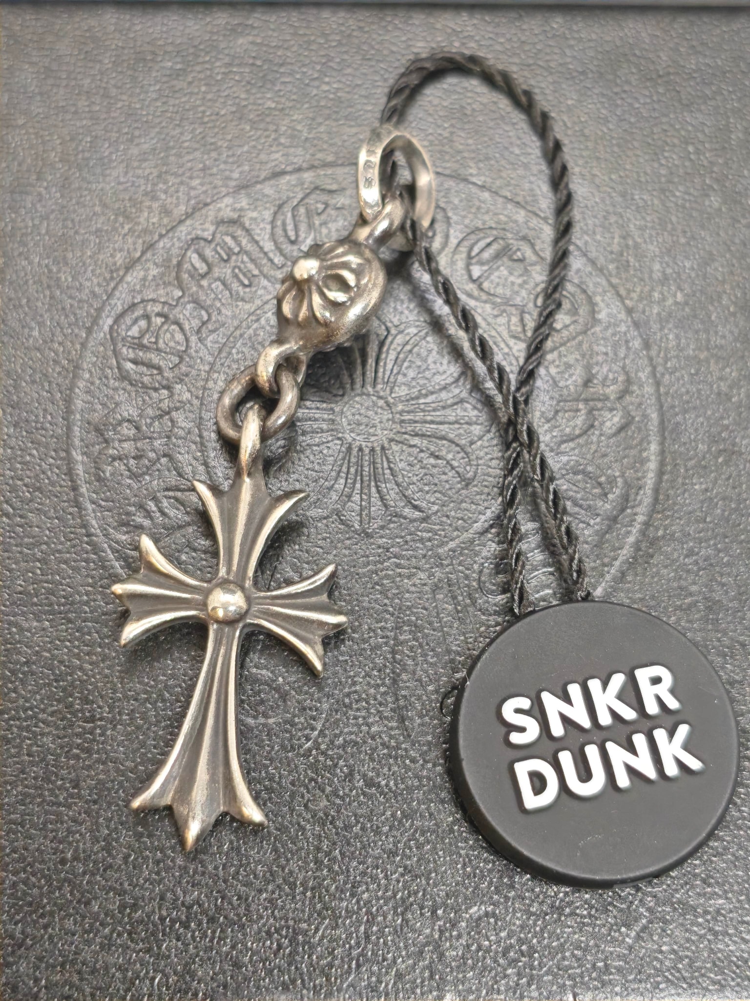 Chrome Hearts 1 Ball Tiny CH Cross Charm "Silver"