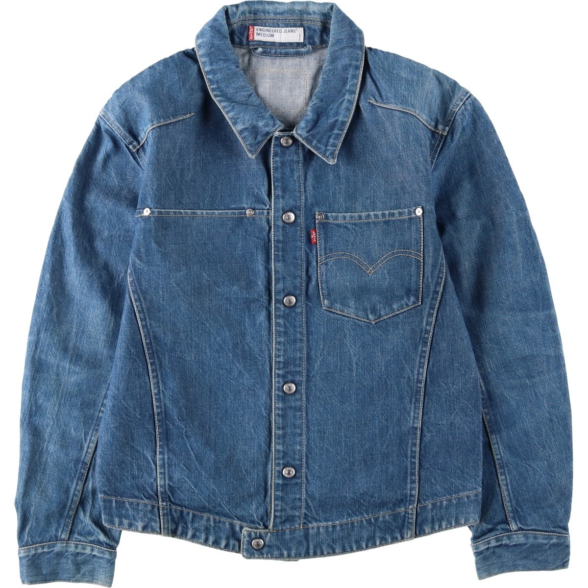 古着 リーバイス Levi's ENGINEERED エンジニアード ユーロモデル 70100-0835 デニムジャケット メンズM相当/eaa632516