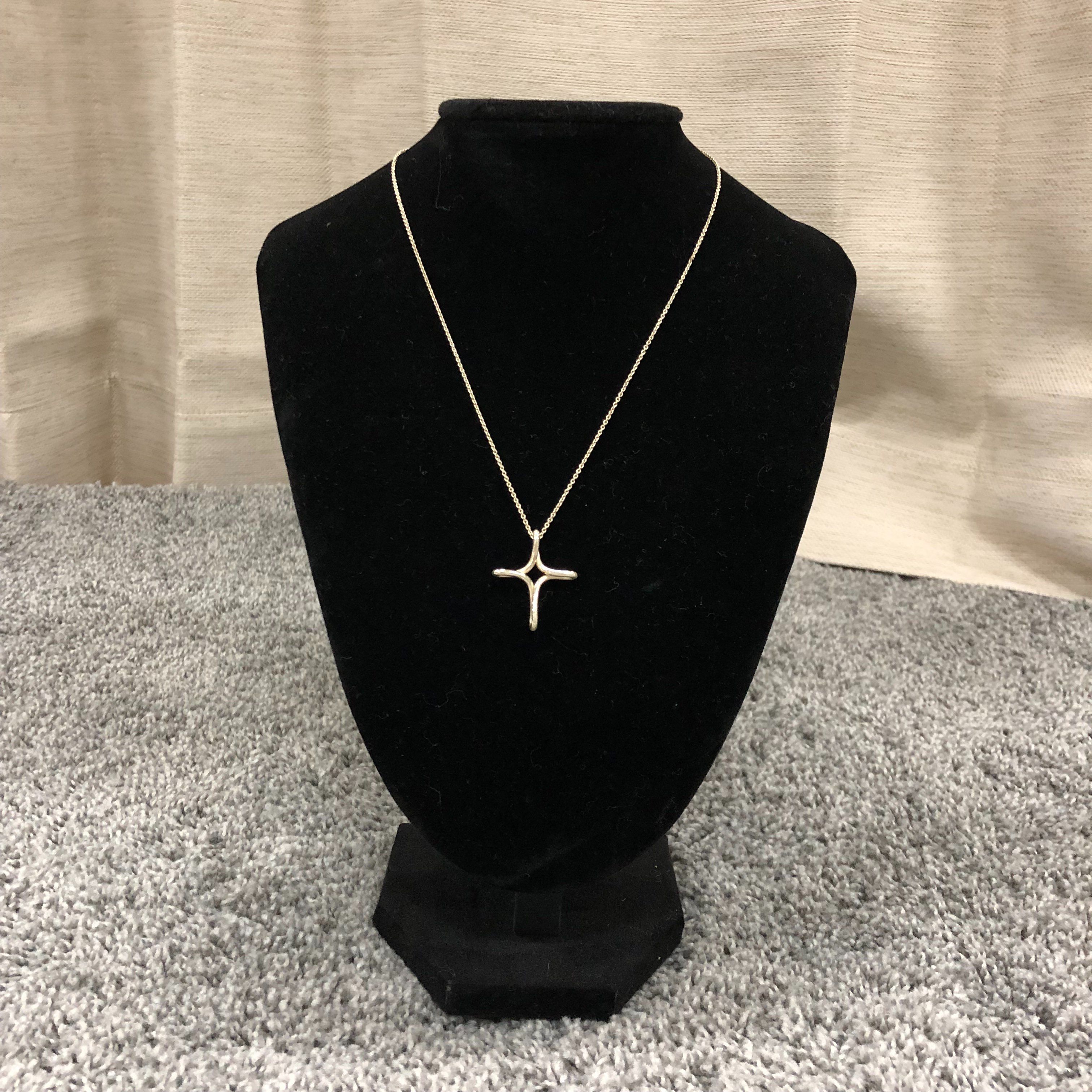 Tiffany & Co Infinity Cross Necklace "Silver"