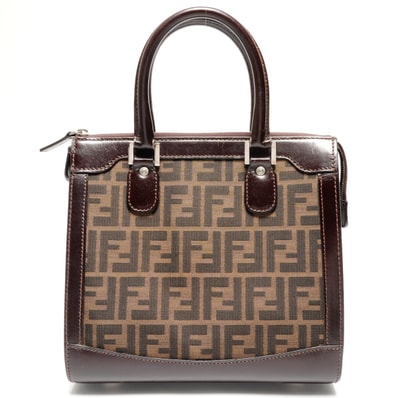 フェンディ FENDI ズッカ キャンバス ハンドバッグ【中古】